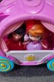 Xujiguanghui Set of Princess Jr Sofia the first and her Friend , 1 Princess Sofia Motherhome Toy Carriage, 2 wooden Car , 1 Princess Sofia Water Game and Princess Sofia Rainbow Pendant Necklace condition 9/10. 