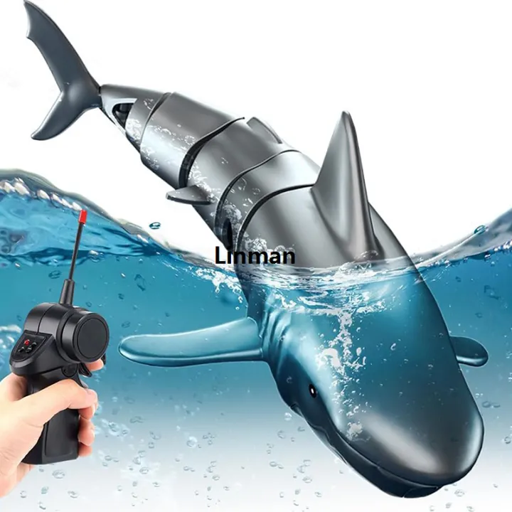 Sottomarino Giocattolo Telecomandato CONUSEA A Forma Di Squalo Che Spruzza Acqua, Per Bambini