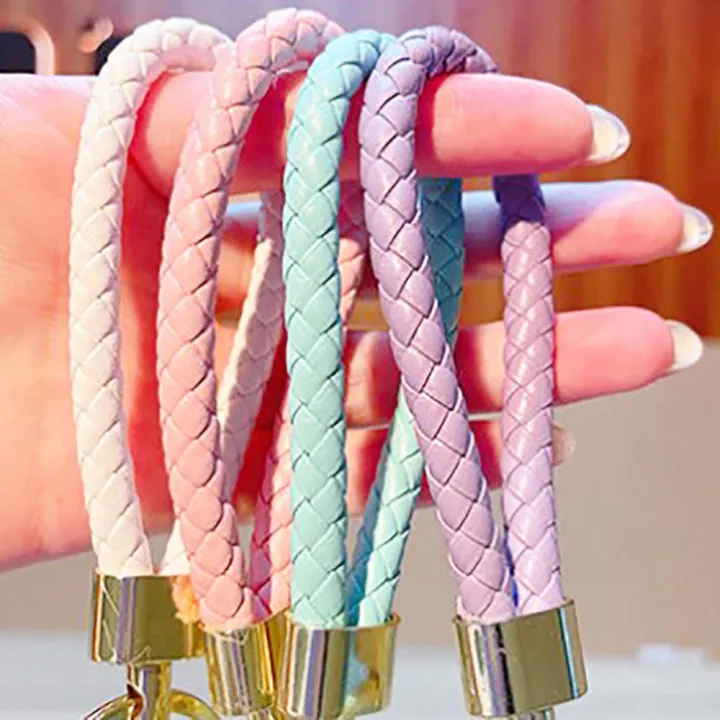 6%20Colors%20Little%20Bear%20Woven%20Wrist%20Strap%20Comfortable%20Feel%20Resin%20Alloy%20Key%20Chain%20Cute%20Keychain%20for%20Gifts%20For%20Girls%20Ins%20Key%20Hanging%20Rope%20Children'S%20-%20Image%205