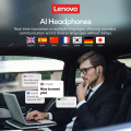 2025 New New Lenovo LP2 Pro LP2 Pro AI TWS Bluetooth V5.4 Earphones Multi-language Translation Work Headphones HIFI Stereo Sound Earbuds. 