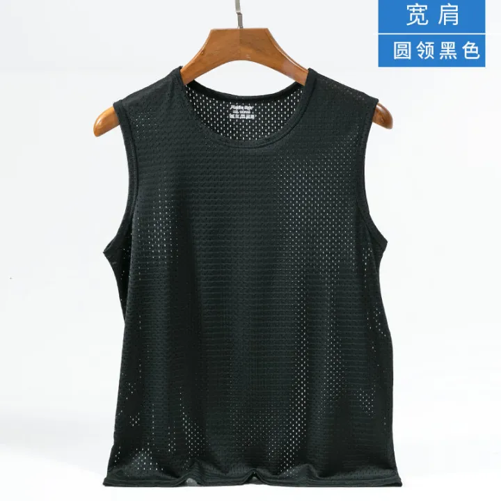 Ice%20silk%20vest%20men's%20tide%20cut-out%20mesh%20breathable%20and%20quick-drying%20sports%20thin%20wide%20shoulder%20wear%20sleeveless%20T-shirt%20summer%20-%20Image%206