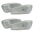 JINMY 2X Car Side Reflection Warning Turn Signal Light Lamp Front Turn Signals Light for 2014-2017 White. 