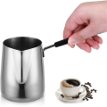 2X Stainless Steel Butter and Coffee Warmer,Turkish Coffee Pot,Mini Butter Melting Pot and Milk Pot with Spout -(350ML). 