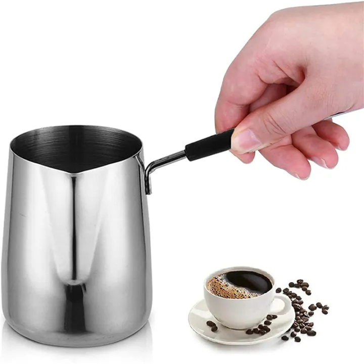 2X%20Stainless%20Steel%20Butter%20and%20Coffee%20Warmer,Turkish%20Coffee%20Pot,Mini%20Butter%20Melting%20Pot%20and%20Milk%20Pot%20with%20Spout%20-(350ML)%20-%20Image%205