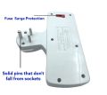 Cordless Universal Wall Multiplug With 3 Socket, Individual Switches And LED Indicators  Extension Board. 