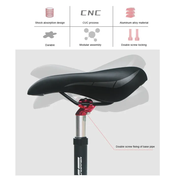 NCANRUI%20Bike%20Suspension%20Seat%20Post%20Offset%20Damping%20Bicycle%20Seatpost%20Shockstop,Gold%2030.9Mm%20-%20Image%207