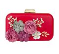 Flower Purse Wedding Bridal Clutch Bag Women Elegant Shoulder Bag Handbags. 