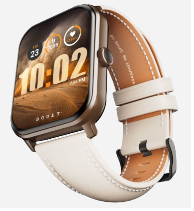 Boult Drift+ Bluetooth Calling, 1.85" HD, 500Nits Brightness, 150+ Watchfaces, SpO2 Smartwatch