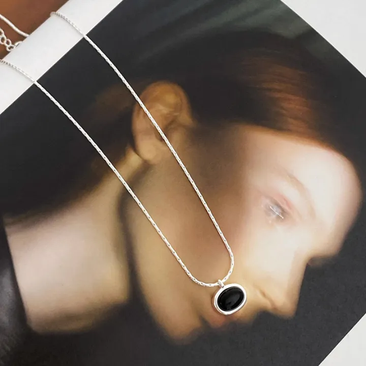 BF%20CLUB%20Silver%20Color%20Necklace%20For%20Women%20Black%20Stone%20Engagement%20Fine%20Jewelry%20Wedding%20Party%20Birthday%20Gift%20-%20Image%202