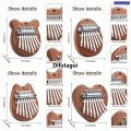 Difutagui Mini Kalimba 8 Key Thumb Piano 1 Pack Water Drop StylSpecial Fifty percent discount e Cute Instrument Portable Exquisite Gift Set for Kids. 