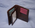 Brown PU Leather Casual Bi Fold Wallet For Men | Brown Solid Casual Wallet With 6 Card Holder Compartment. 