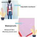 DISICHEN Affordable Kids Apron sleeves set Cute Waterproof Apron Child Kitchen Baking drawing Restaurant Workwear Cleaning Tool for 3-10Y. 