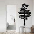 NEW bedroom wonderland sleepwalking alice road signs wall stickers decoration tea party gifts rabbit hole vinyl stickers bedroom quote kids room decoration. 