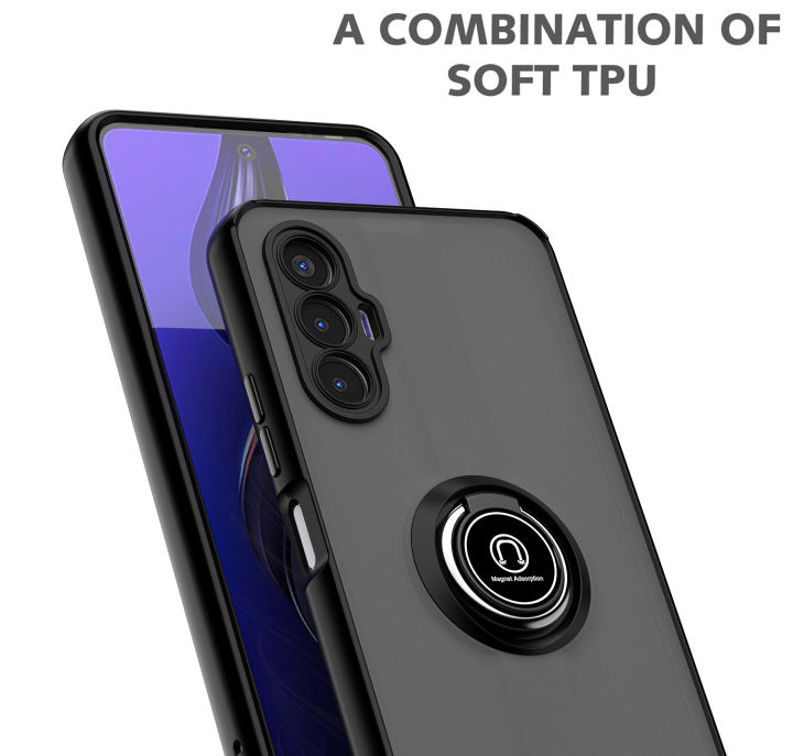 Lenuo%20For%20Tecno%20Pova%203%20Mobile%20Case%20Multifunction%20Car%20Magnetic%20Shockproof%20With%20Ring%20Stand%20Back%20Cover%20-%20Image%204