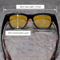Brown lenses Sun glasses Color changing Sunglasses Anti-glare Yellow lenses Fit over sunglasses for Driving Men Sun protection. 