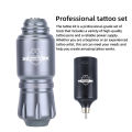 1set, Yilong Wireless Tattoo Kit,Complete Tattoo Pen with 1500mAh LED Cordless Tattoo Power Supply for Professiona Tattoo Artist. 