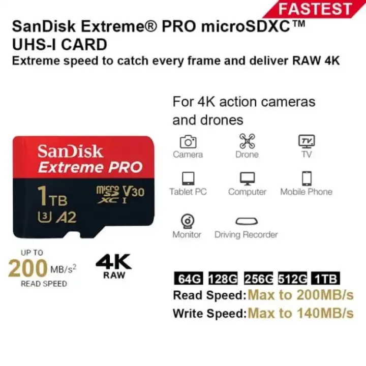 .Mobile%20Extreme%20Pro%20Micro%20SD%20SDXC%20Memory%20Card%20UHS-1%20A2%20200MB/s%20with%20Full%20Size%20SD%20Card%20Adapter%20-%20128GB%20for%20Gopros,%20Cameras,%20Mobile%20-%20Image%202