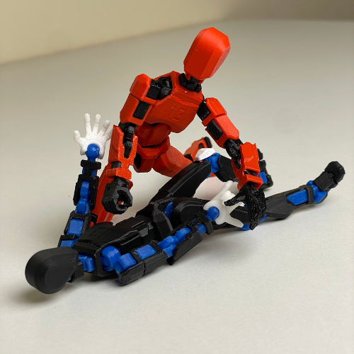 Dummy 13 Action Figure – 3D Printed Poseable Robot – Fully Articulated Collectible