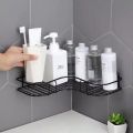 Triangular Adhesive Metal Bathroom Corner Rack Storage Shelves, Stainless Steel Bathroom Corner Shelf Organizer Storage. 