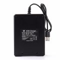 18650 Lithium Battery Charger 4 Slot 3.7V Smart USB Charging Stand 14500 Bright Flashlight Charger. 