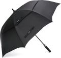 Large Golf Umbrella Windproof Extra Large, Automatic Open Double Canopy Vented Oversized Adult Umbrella for Rain and Wind. 