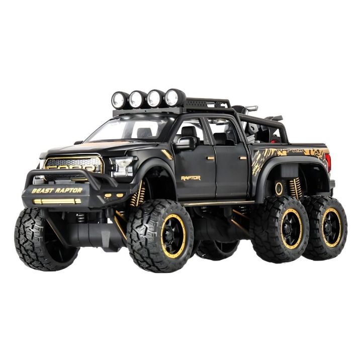 Ford Raptor Disnormal Boy Professional 1/24 Ford Raptor F150 Off-road 6X6 Alloy Birthday Gifts ...