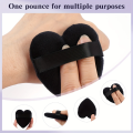 MAANGE 7Pcs Reusable Soft Heart Shape Velvet Powder Puff Mini Face Makeup Washable Sponge MAG51398-7. 