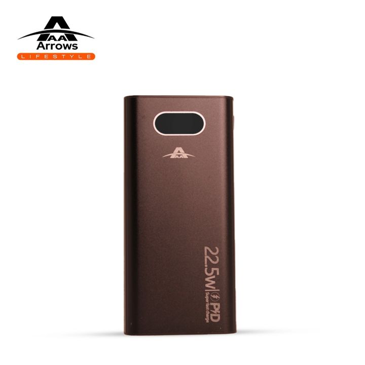 ARROWS PD22 20000 mAh Battery Power Bank Included Charging Cable Support PD Super Fast Charging | LED Power Indicator | Adopts Polymer Lithium Battery | 6 Months Warranty