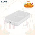 Rock 10000 mah MagSafe Powerbank | 15W Wireless Charging | PD 20W Fast Charging | Portable Compact Power Bank | Type-C | Powerbank for iPhone & Android. 