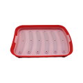 Red-6 in 1 Sausage Machine DIY Mold Making Hot Dog Handmade Ham Silicone Mold Food Machine Kitchen Cooking Gadgets Easy to Use. 