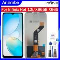 Anba Original 6.6 inches IPS LCD For Infinix Hot 12i LCD Display Touch Screen Digitizer Assembly Replacement For Infinix Hot 12i X665B, X665 Display Screen. 