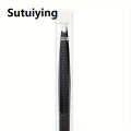 Sutuiying 1Pcs Professional Eyebrows Tweezers Trimmer Beard Eyelash Brow Hair Removal For Face Makeup Tool Man Or Women. 