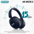 Armor DELTA 5 Foldable Wireless Bluetooth Headphones | 15H Playback, HiFi Bass, Clear Calling, Aux/TF Card Support, Type-C Fast Charging | BT 5.3 | 6 Months Warranty. 