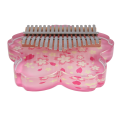 Acrylic Kalimba 17 Key Transparent Kalimbas Beginner Thumb Piano Professional Music Keyboard Instrument with Petals. 