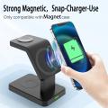 Dock Fast 381 Apple Stand Wireless 1 Max Pro 1415 iPhone Charging Station for VIKEFON3 Magnetic Charger Watch-AirPods for 13. 