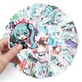 Artsy Home 25/50 Pcs Cartoon Chibi Cute Miku Stickers for Laptops Cellphone Guitar. 