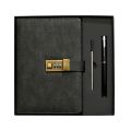 Vintage A5 Notebook PU Covered Diary with 3-digit Lock Notepad. 