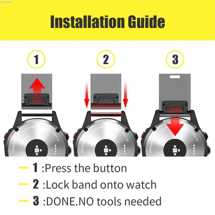 Uonevic%20Chain%20wristband%20ckFit%20hand%203%20Qui%20Fenixro%203%20watch%20n%20Endu%20silicone%20strap%20suitable%20Original%20for%2026mm%20thickness,%202%20sports%2022%20for%20Garmi%208%20E%207X%207%206X/Quatix%207X%206.%20-%20Image%206