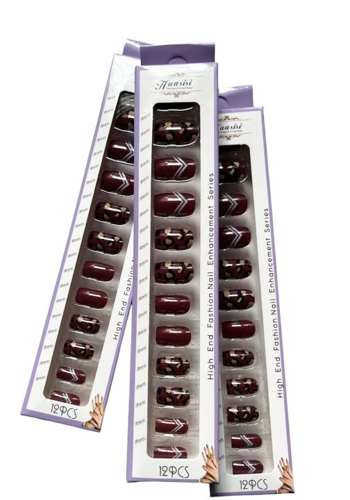 Artificial%20Printed%20Square%20Shape%20Nail%2012%20Pc%20-%20Image%203