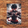 AI Made One Piece Luffy A4 Poster - Collectible Anime Artwork. 