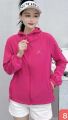 Single Layer Plain Cap Windcheater For Women. 