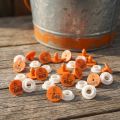 100 Sets Practical Plastic Rabbits Ear Tag Durable Soft Animal Identification Tag Numbered Ear Marker Meat Inspection. 