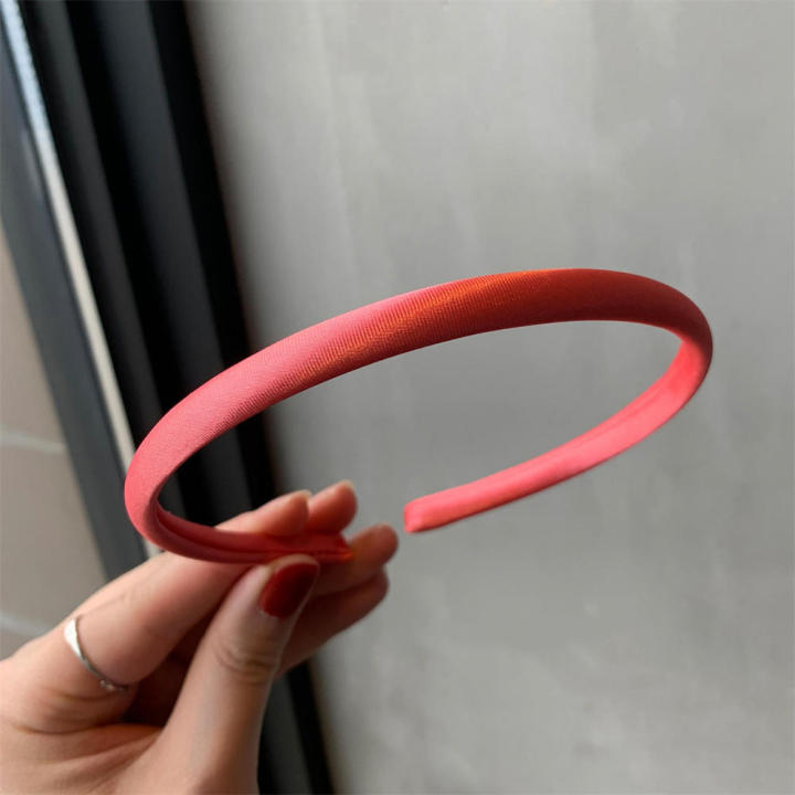 Thin%20Hair%20band%20Elegant%20Candy%20color%20Satin%20Headband%20Jelly%20Slim%20Hair%20accessories%20for%20Daily%20wear%20Party%20Wedding%20Girls'%20night%20out%20Summer%20accessory%20-%20Image%205