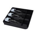 2X 3-Grid Money Cash Coin Register Insert Tray Replacement Cashier Drawer Storage Register Tray Box Classify Store. 