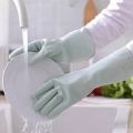 Bizzy Magic Washing gloves with scrubber, silicon gloves, washing glove Gloves for kitchen / washing gloves for girls washing gadgets dish washing gloves dish washer scrub gloves kitchen accessories kitchen tools. 