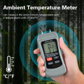 RCXAZ MT01Two Pins Digital Wood Moisture Meter Wood Humidity Tester Hygrometer Timber Damp Detector LCD Display Thermometer. 