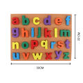 3D Colorful Wooden English Alphabets Small Letter (abcd) Puzzle Board, Early Learning & Educational Teaching Montessori Toys for Baby & Toddlers. 