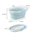 1 Piece Blue Outdoor Cleaning Plastic Bucket Clothing Storage Bucket Debris Sorting Accessories. 