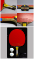 double fish 6A+C A-series long handle Table Tennis Bat. 