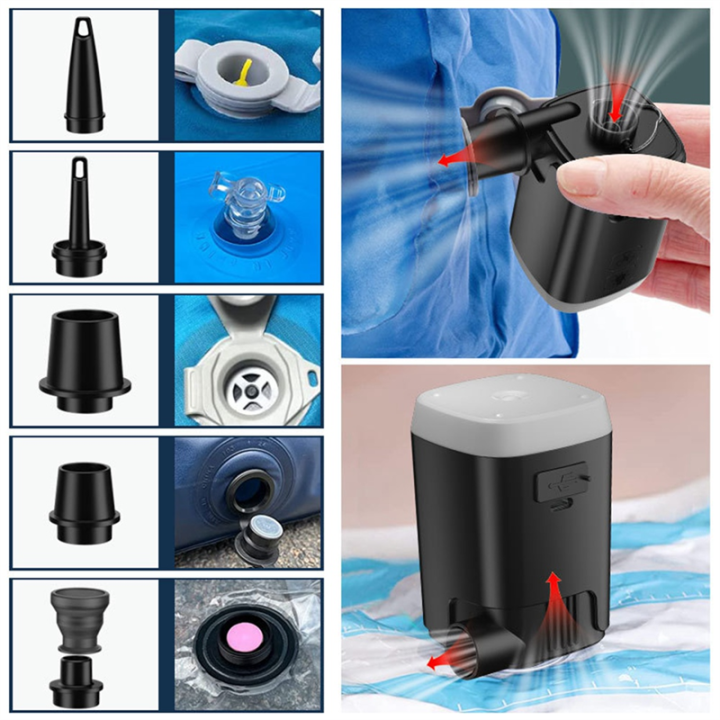 JAERBEE%20Portable%20Mini%20Air%20Pump%20for%20Inflatables:Build%20in%204000MAh%20Battery%20Rechargeable,%202%20Inflation%20Mode%20Stronger/Normal%20-%20Image%208